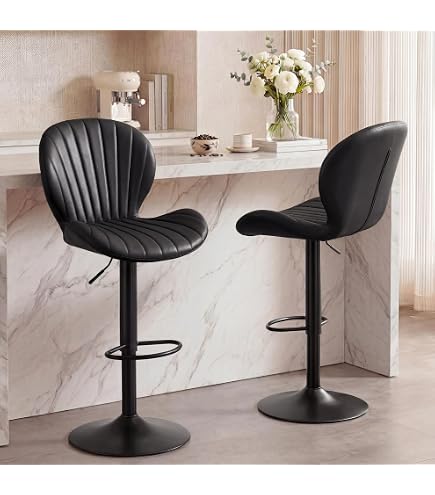 Amazon.com: Grandview Gallery Grotto Adjustable Bar Stool, Chrome